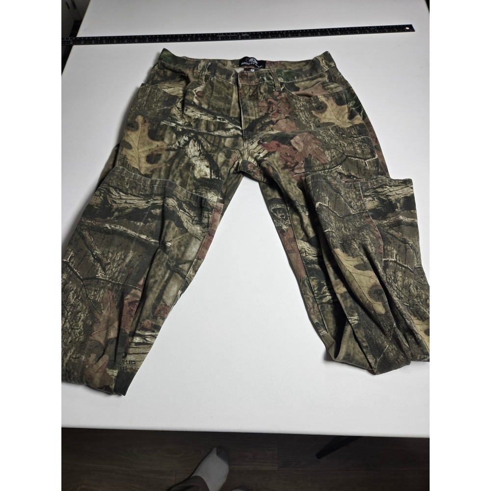 Mossy Oak Camouflage Pants Mens 34x34 Green Break-Up Infinity Excellent Cotton